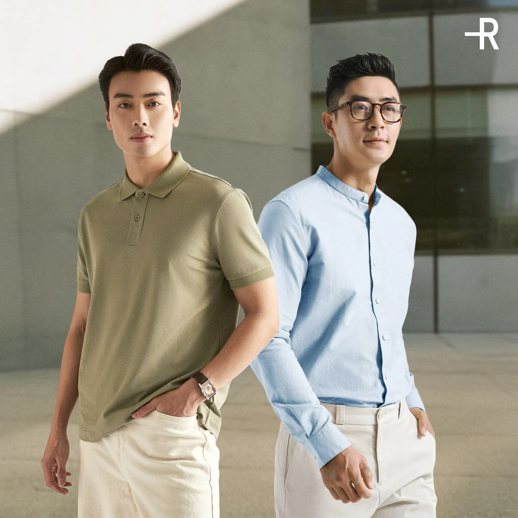 Phối áo polo và áo sơ mi thanh lịch diện Tết đặc biệt đi chùa rất thích hợp