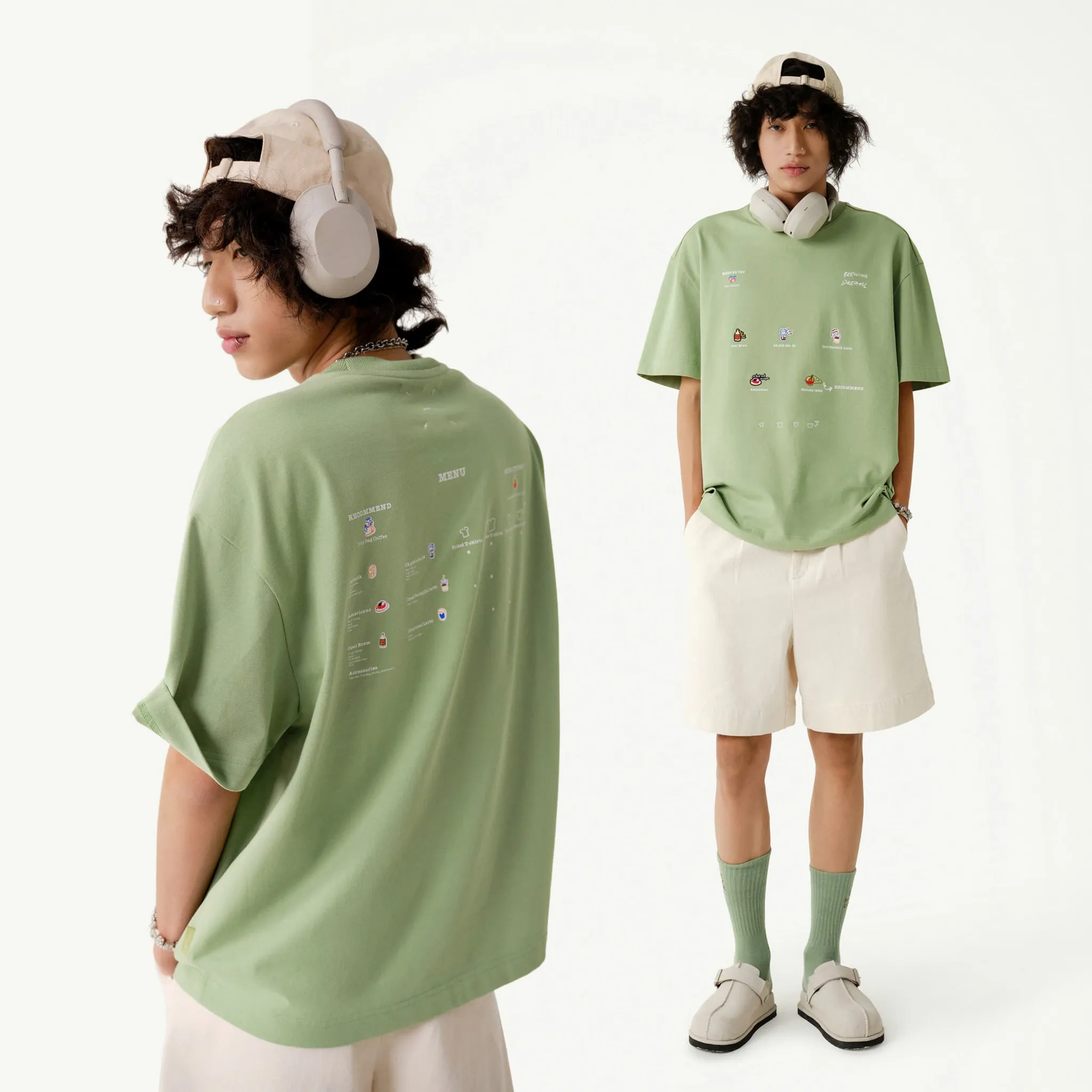 Mẫu áo Dream Menu T-shirt thuộc bộ sưu tập Coffee Lovers 5 của Routine