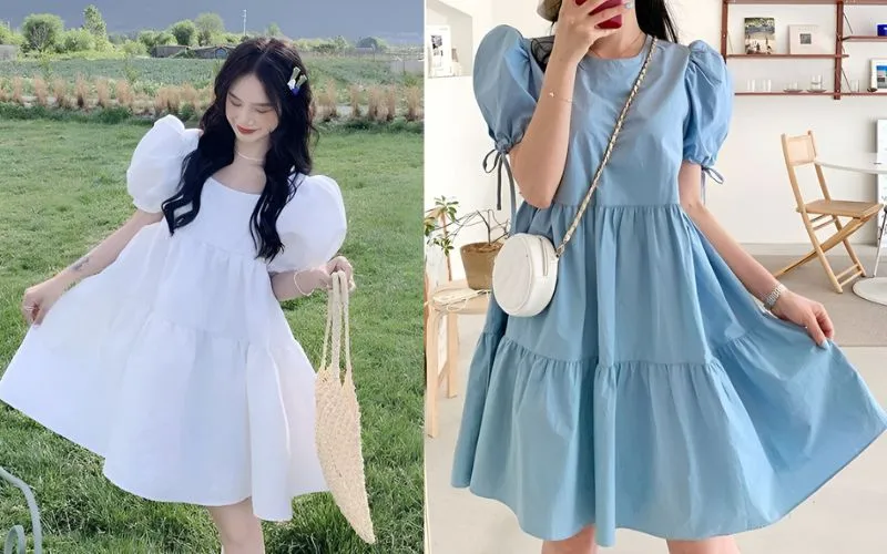 Mẫu đầm&nbsp;babydoll&nbsp;xinh xắn, trẻ trung cho học sinh nữ