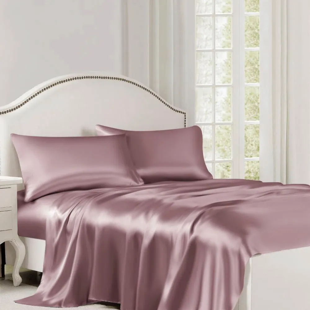 Mẫu ga giường làm bằng lụa satin êm ái