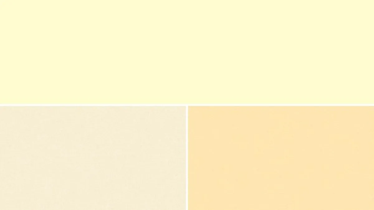 Màu kem có sự pha trộn giữa vàng và trắng