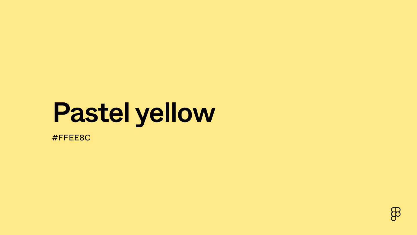 Màu vàng pastel là sắc vàng được làm dịu đi bằng cách pha thêm trắng hoặc xám