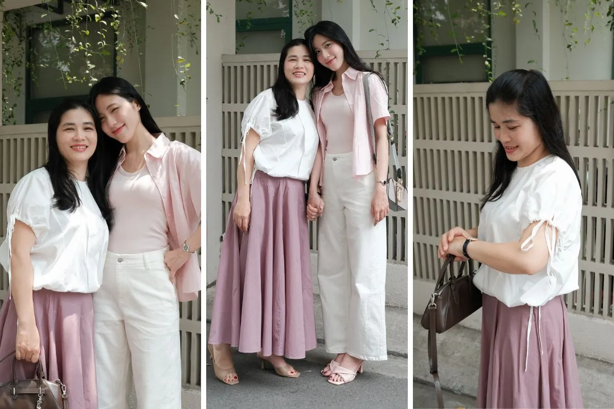 Trang phục thanh lịch hợp tuổi luôn khiến mẹ thêm tự tin