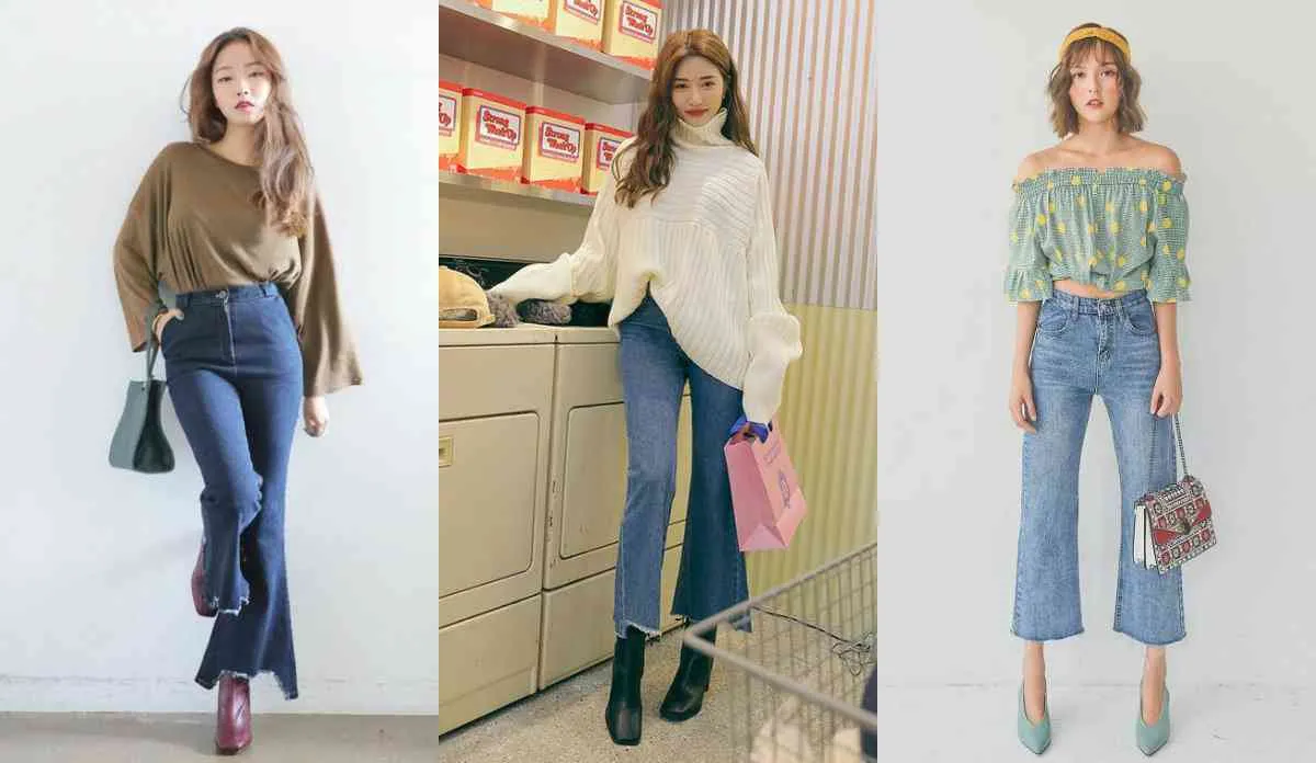 Phối đồ với quần ống loe cho người gầy đầy phong cách (Nguồn: Internet)