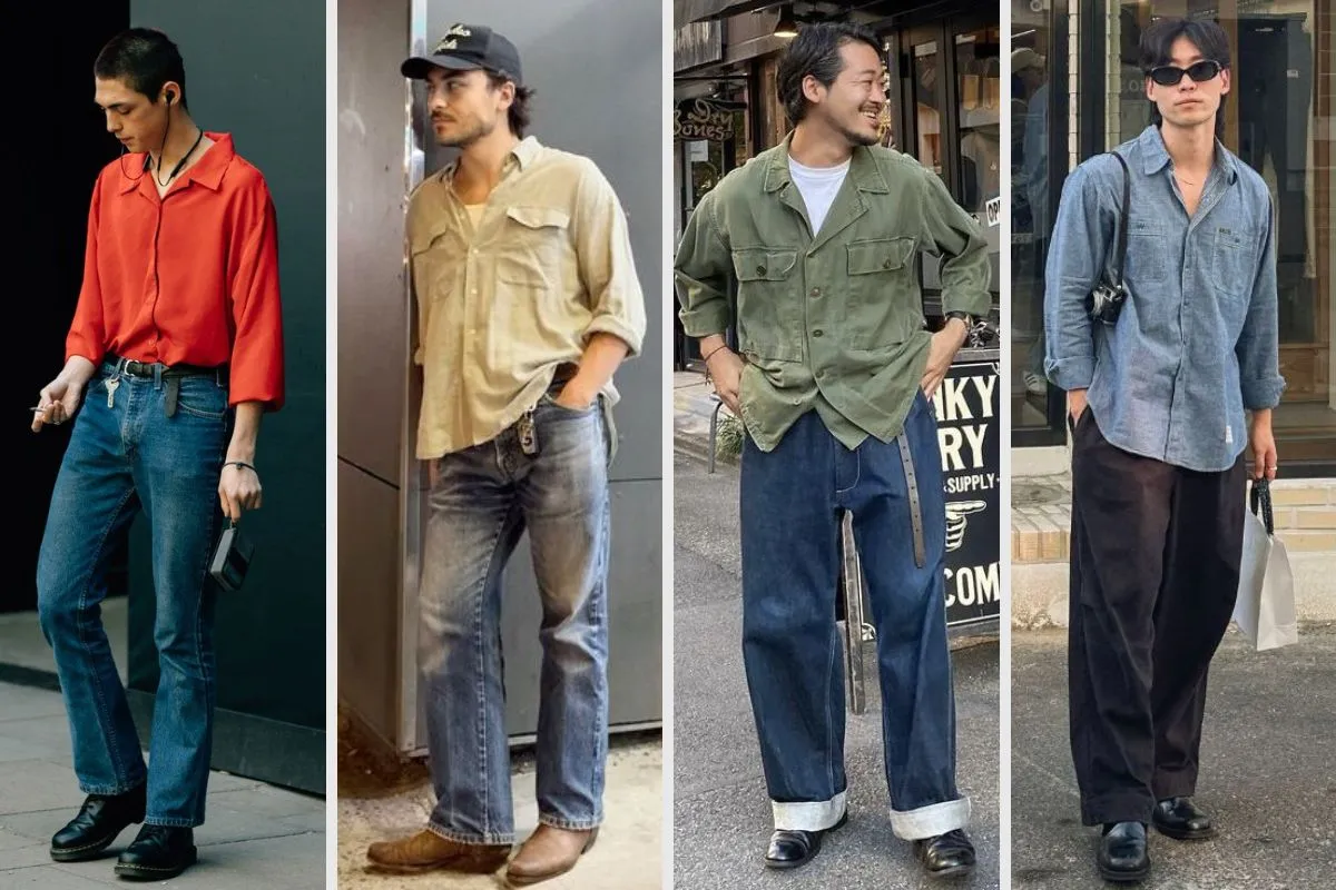 phối quần jeans cũng nhiều mẫu áo sơ mi khác nhau