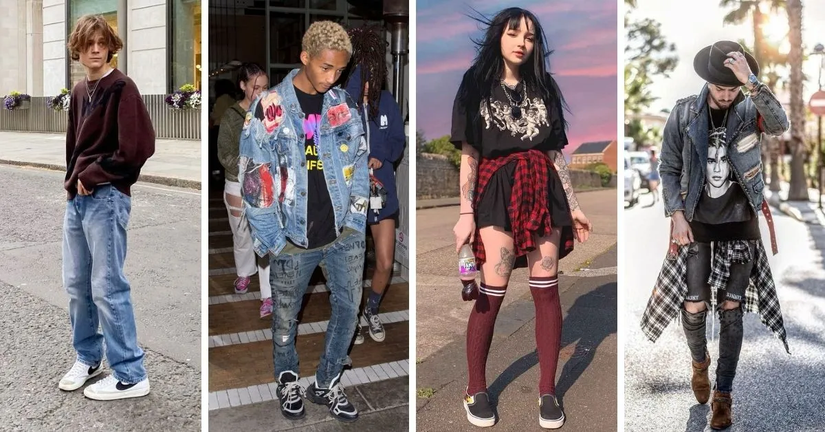 Phong cách Grunge style trông có vẻ lộn xộn nhưng lại đậm chất thời trang (Nguồn: Internet)