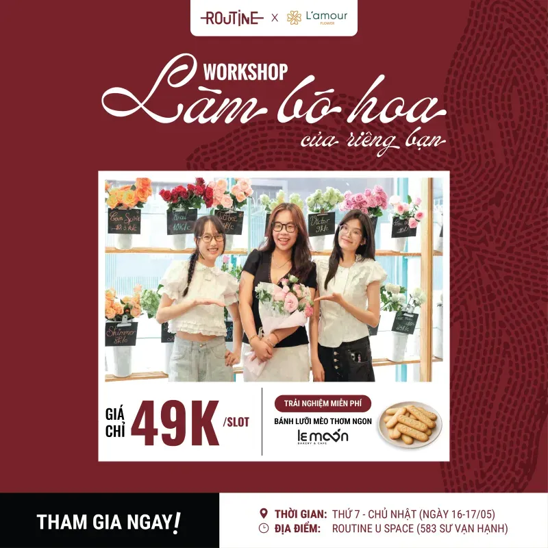 workshop cắm hoa
