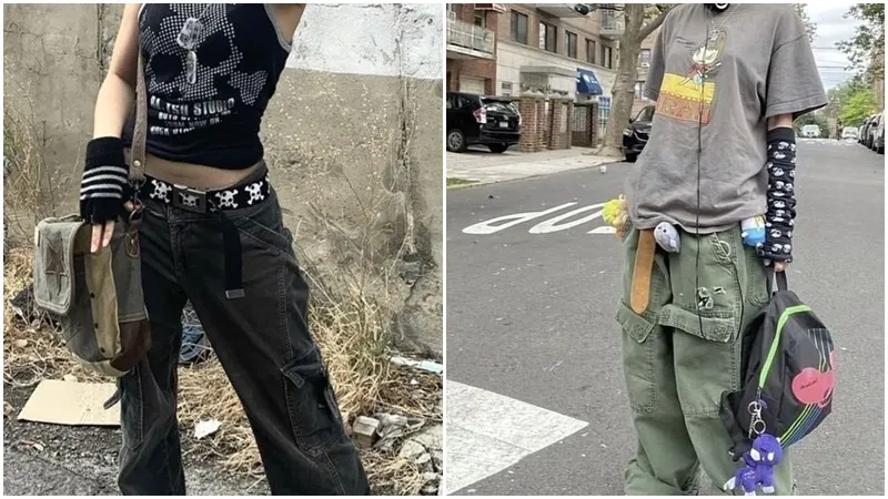 Quần denim, áo oversized,... là những items quen thuộc của grunge style (Nguồn: Internet)