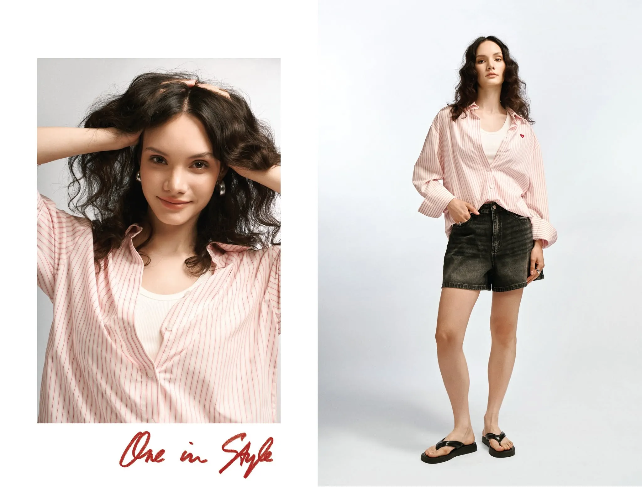 Quần short jean phối dép xỏ ngón là công thức quen thuộc cho những ngày hè năng động