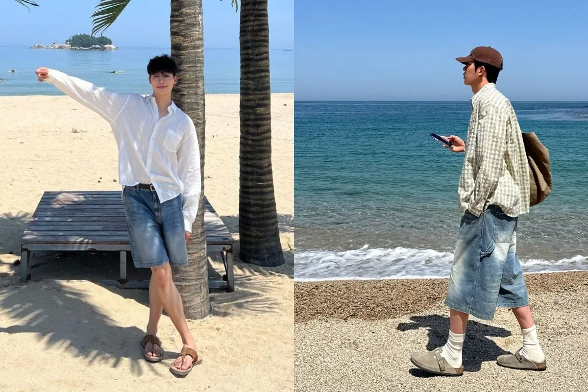 Quần jean nam phong cách, thời trang phù hợp để diện đi biển (Nguồn: Internet)
