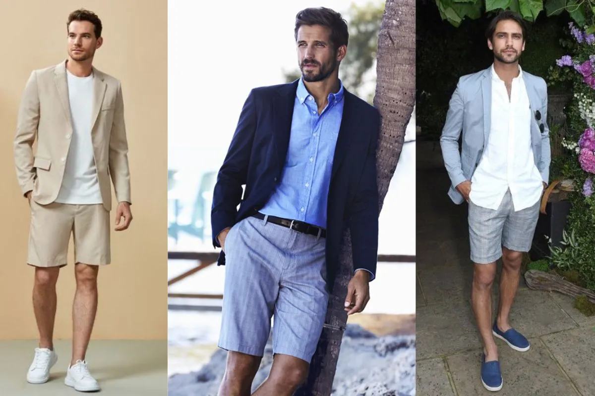 Phối&nbsp;áo blazer với quần&nbsp;short&nbsp;thanh&nbsp;lịch,&nbsp;cuốn hút (Nguồn: Internet)