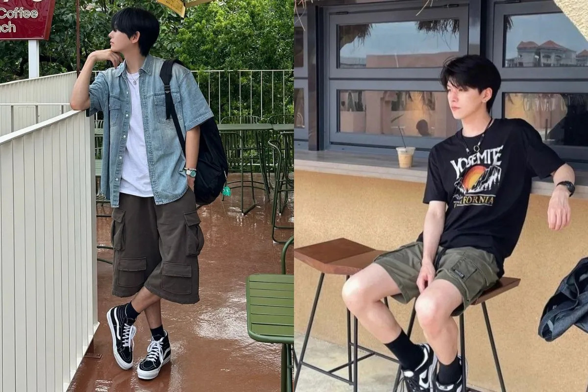 Quần short nam túi hộp dễ dàng phối cùng áo thun hay áo sơ mi (Nguồn: Internet)