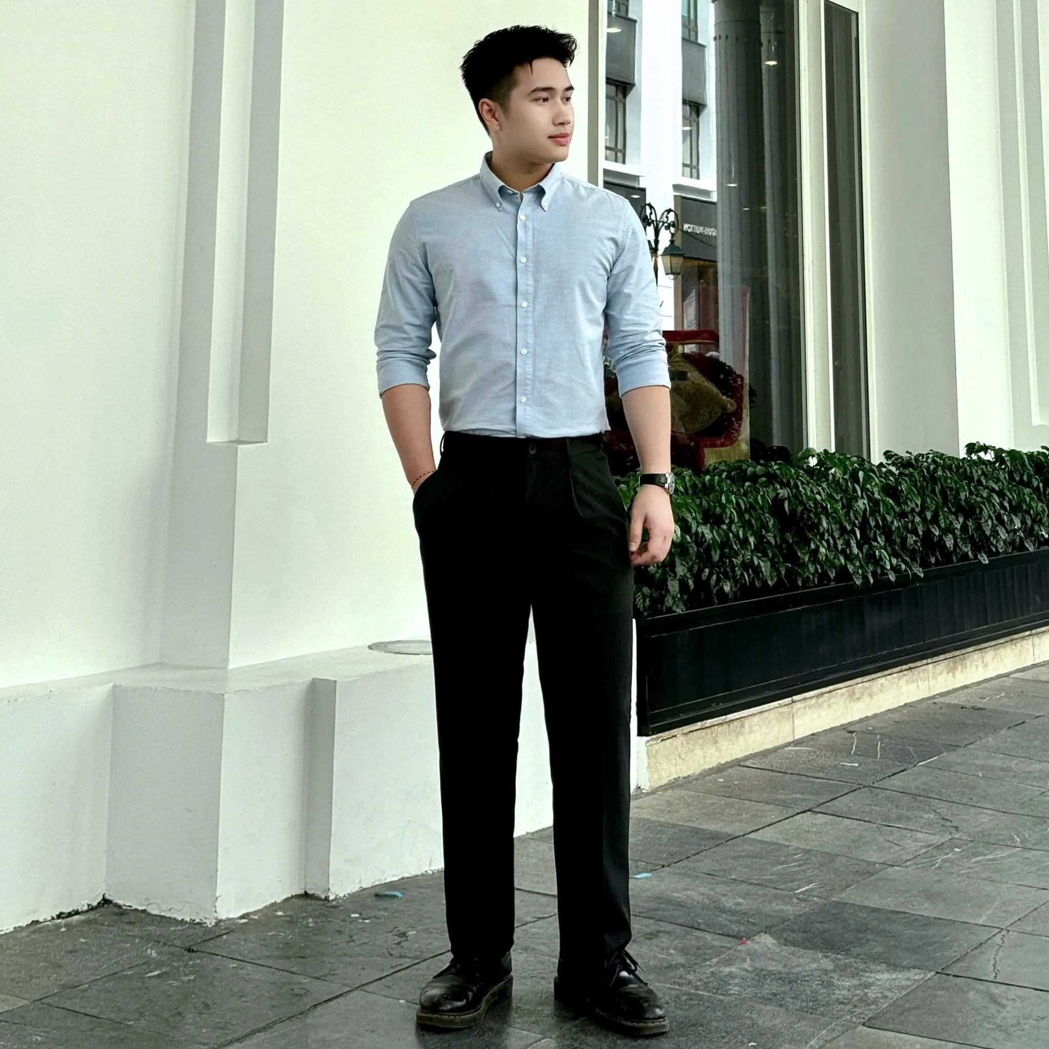 Size quần tây nam phụ thuộc vào chiều cao và cân nặng của người mặc (Nguồn: Routine)
