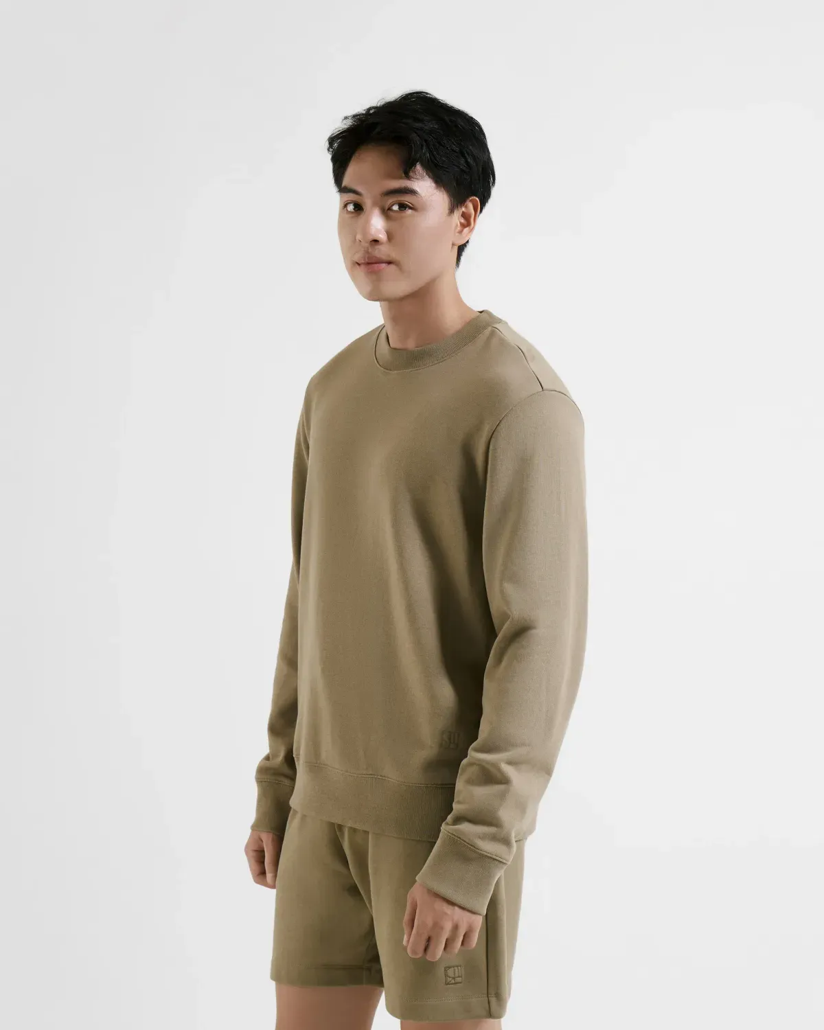 Mẫu áo Sweatshirt nam có hình thêu form fitted rất được yêu thích (Nguồn: Routine)
