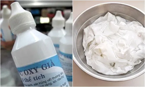 Tẩy quần áo bị lem màu với oxy già đơn giản tại nhà