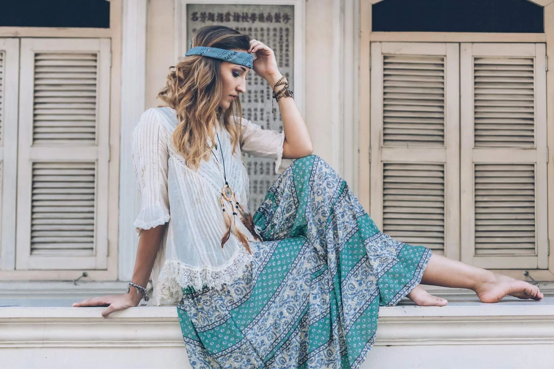 Phong cách Bohemian kết hợp giữa các yếu tố vintage và nghệ thuật