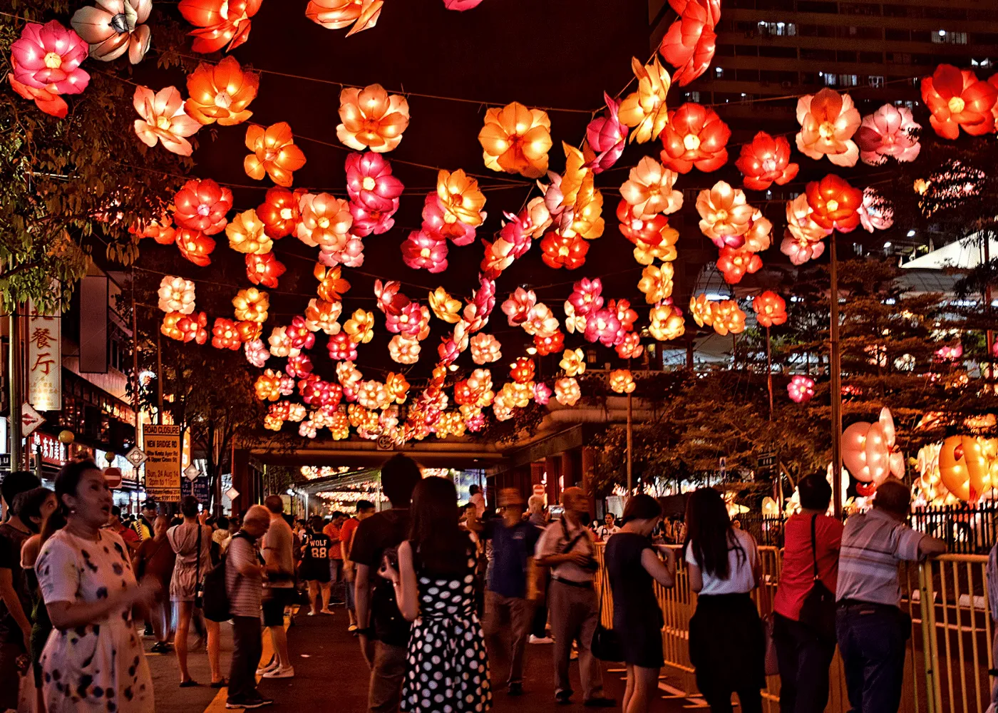 Đèn lồng tại Chinatown Singapore dịp Trung Thu