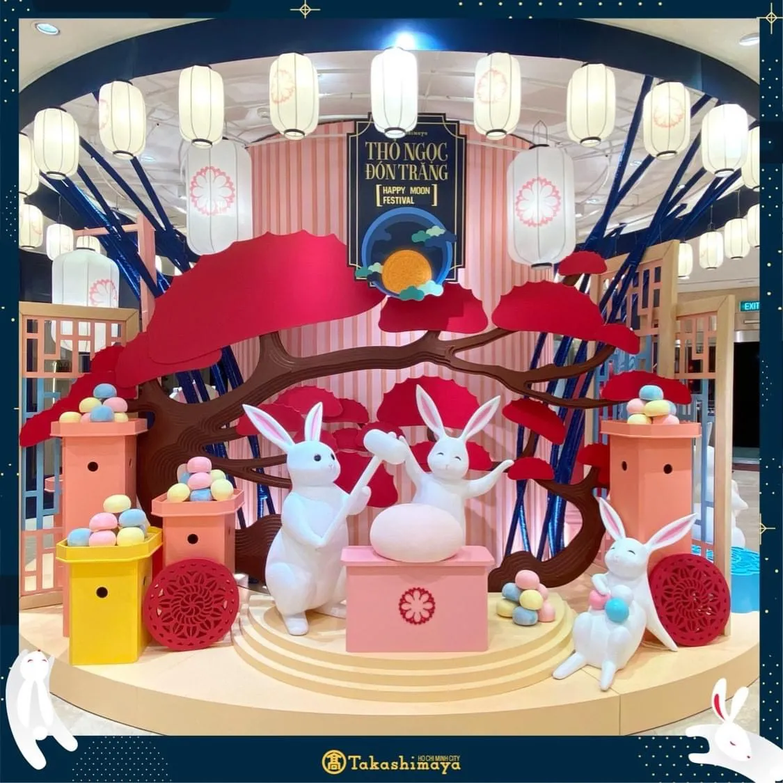 trang trí tại takashimaya dịp trung thu